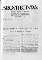 Imaxe da revista Arquitectura (COAM)