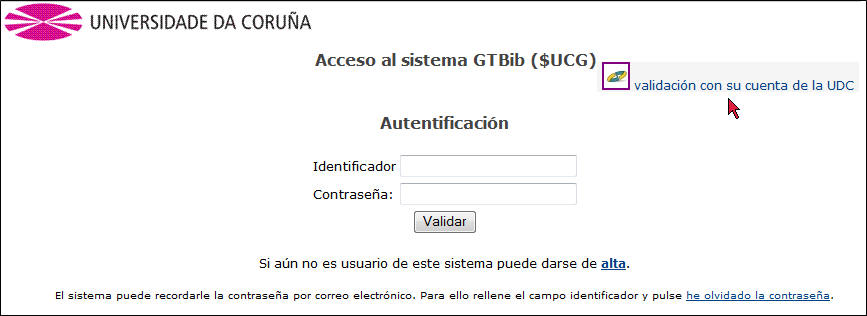 entrar en el sistema