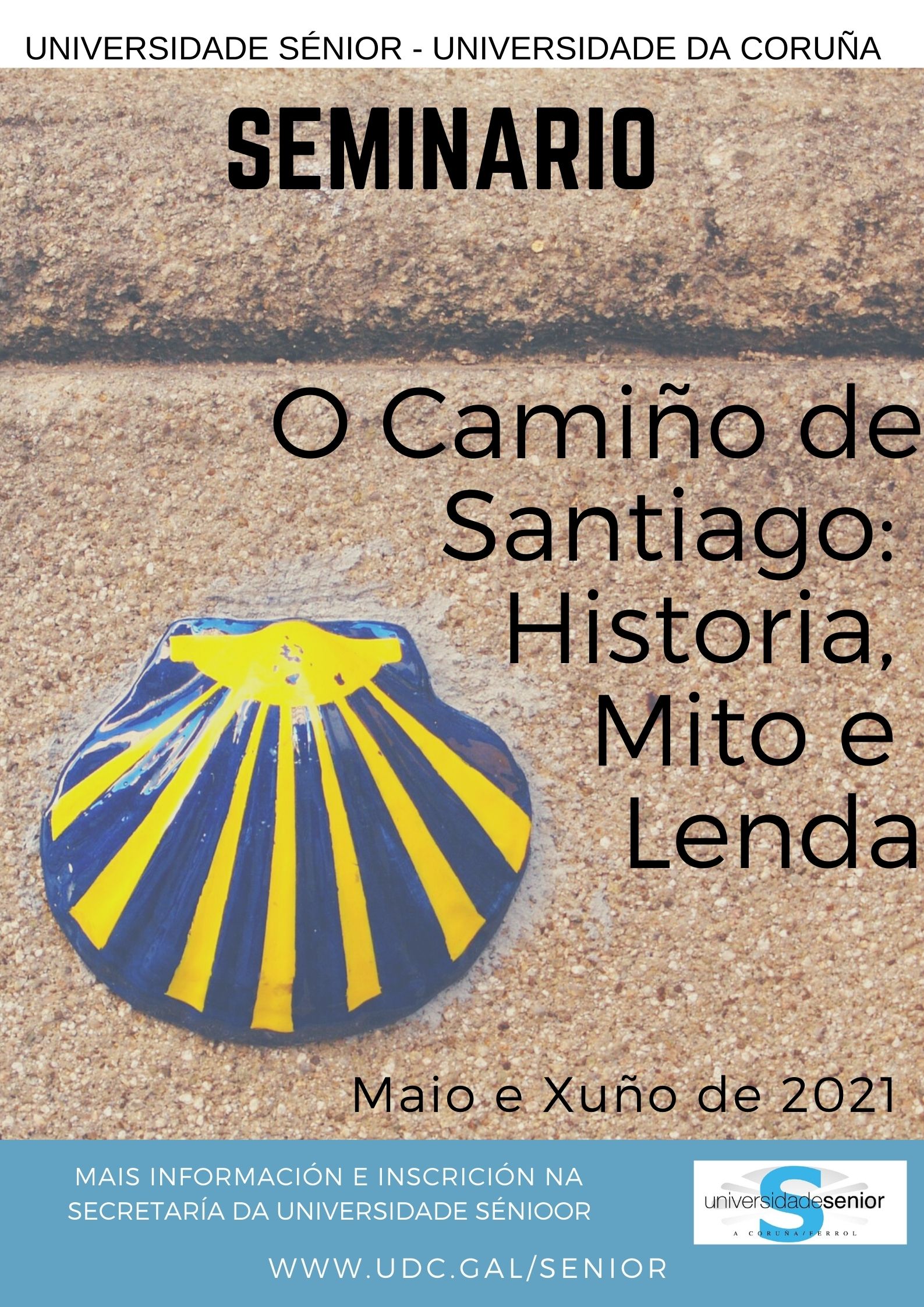 Cartaz Seminario Camiño de Santiago 2021