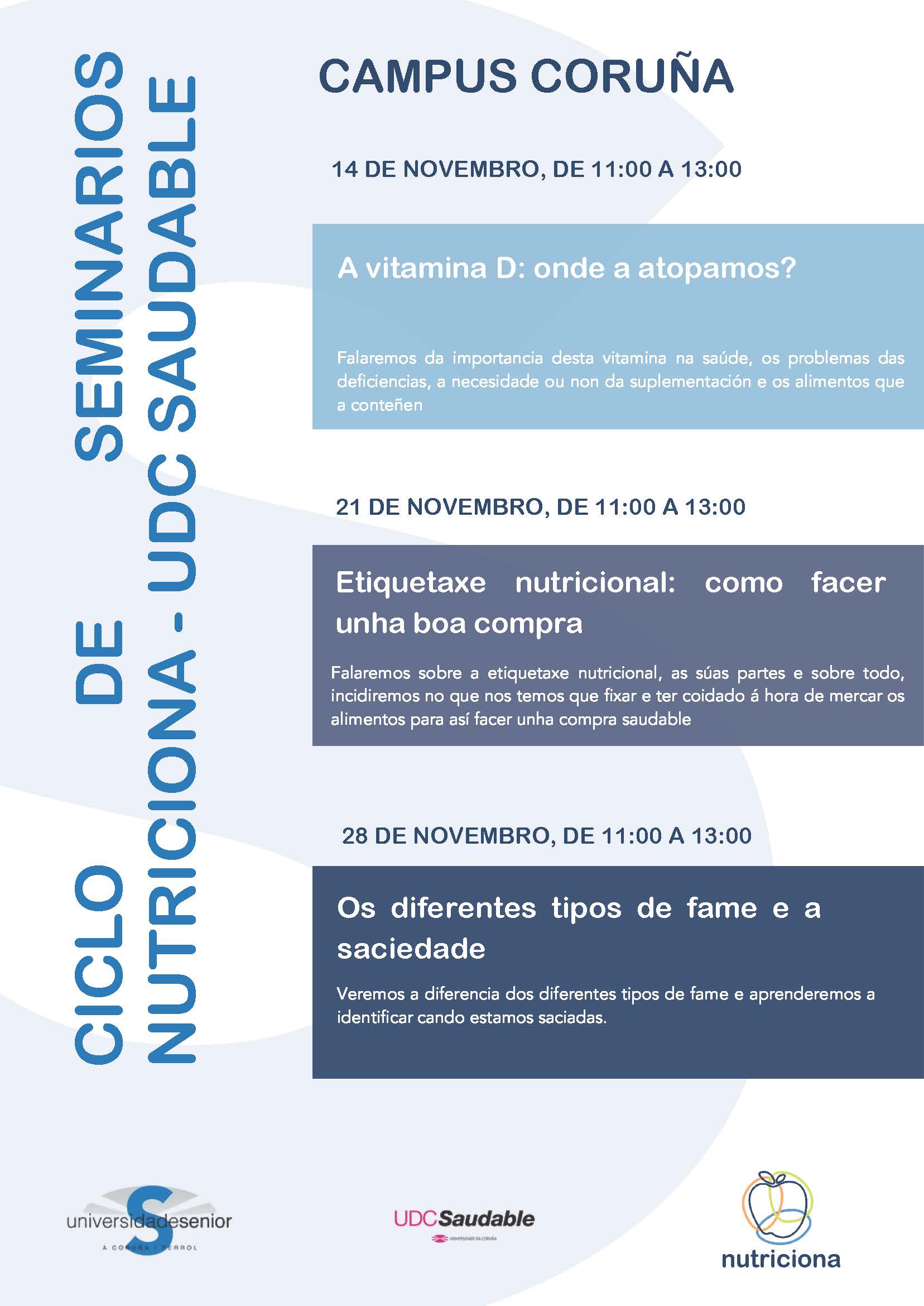 UNIVERSIDADE SENIOR CONFERENCIAS 25-26 UNIVERSIDADE SENIOR CONFERENCIAS 25-26